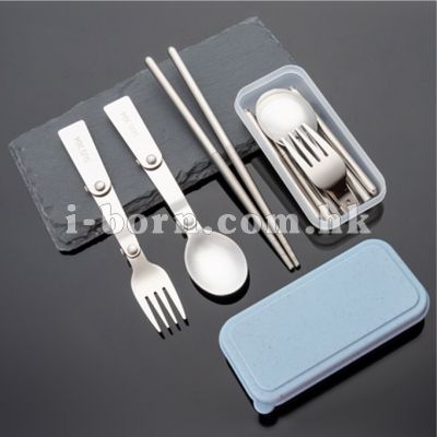 可摺疊餐具套裝